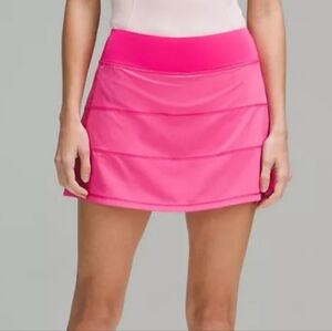 Lululemon Pace Rival Mid-Rise Skirt *Long Peach Pink 2025 Skort Size 12
